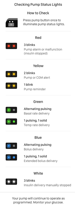 Understanding Pump Light Status Understanding Pump Light Status